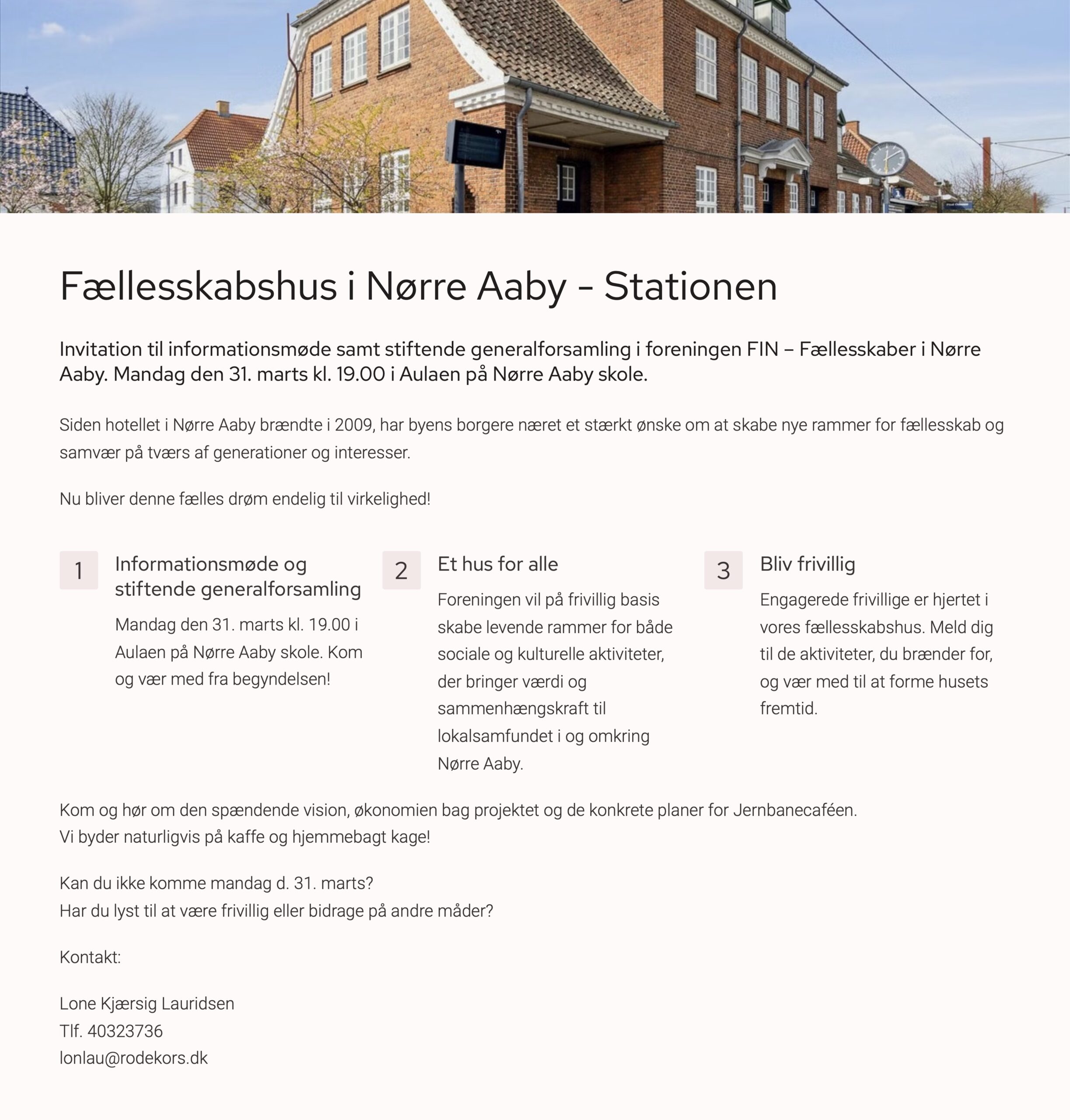 Faellesskabshus I Norre Aaby Stationen 1